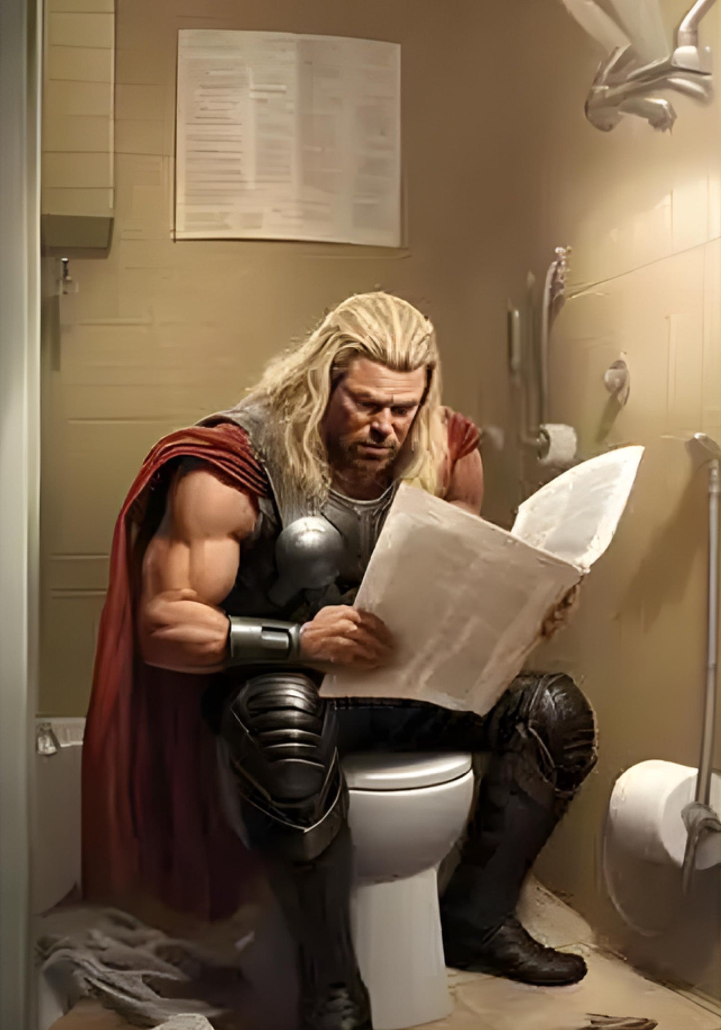 Marvel Superhelden Poster | Lustige Cartoon Badezimmer Wandkunst | Spiderman Comic Leinwand Gemälde Dekor