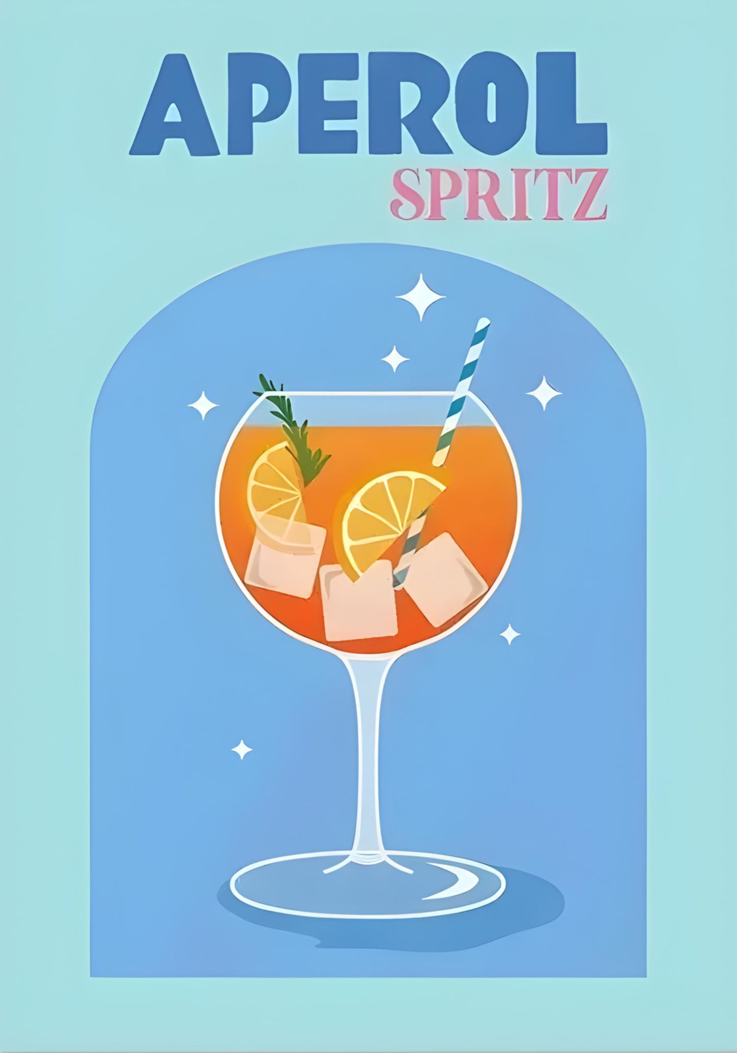 Aperol Spritz Cocktail | Illustration