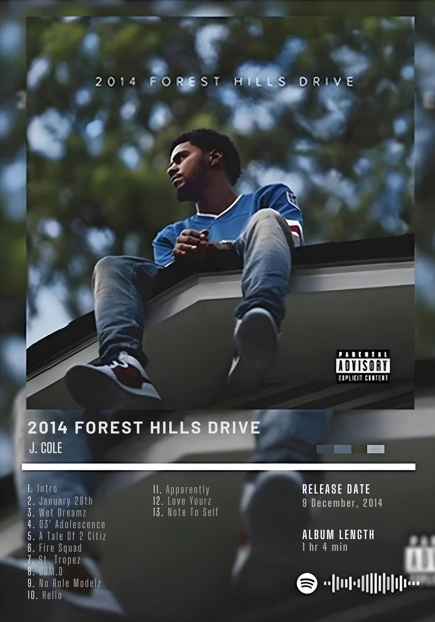 J. Cole | 2014 Forest Hills Drive | Legendäres Albumcover