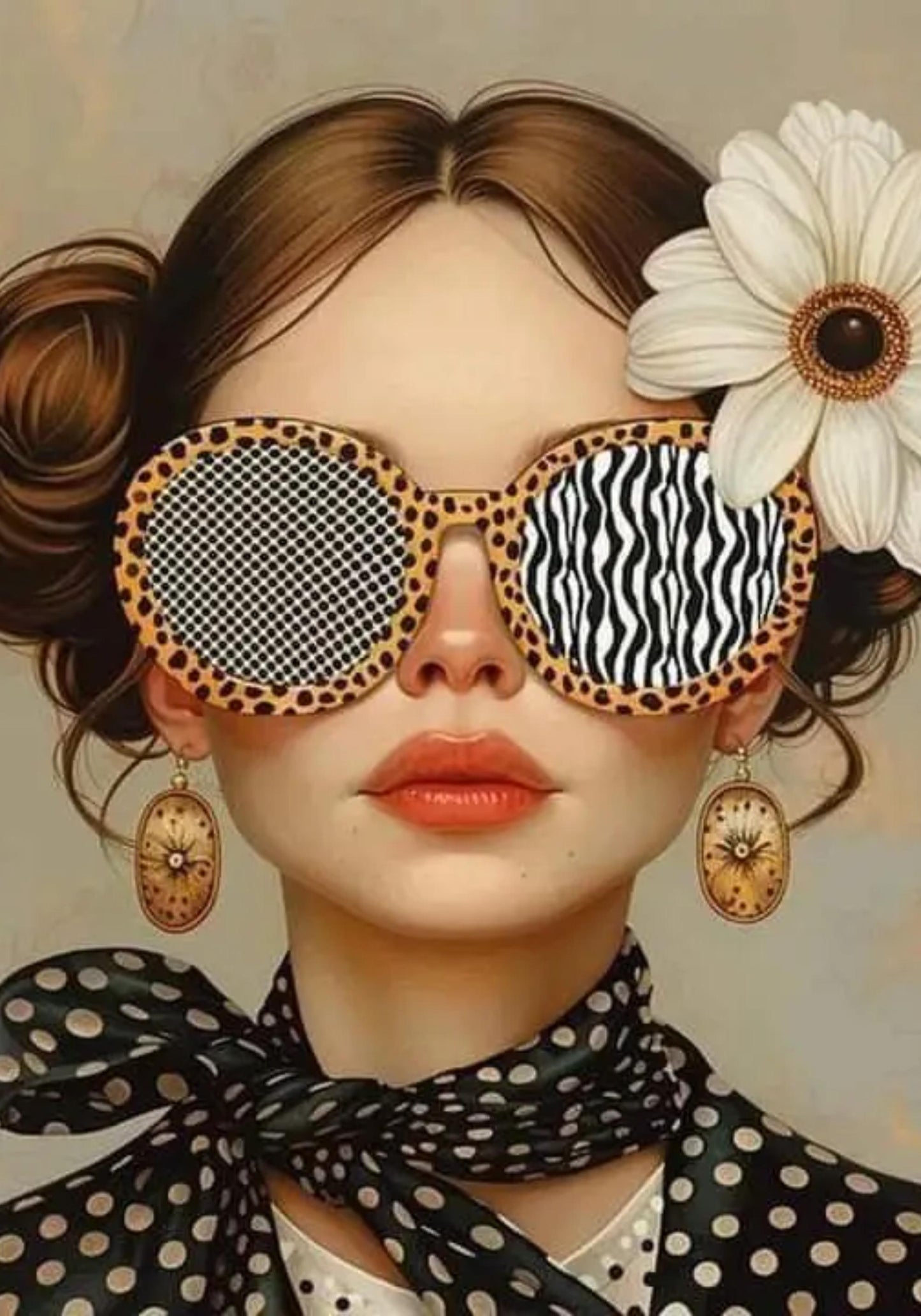 Floral Girl | Schicke Eleganz mit Polka-Dots