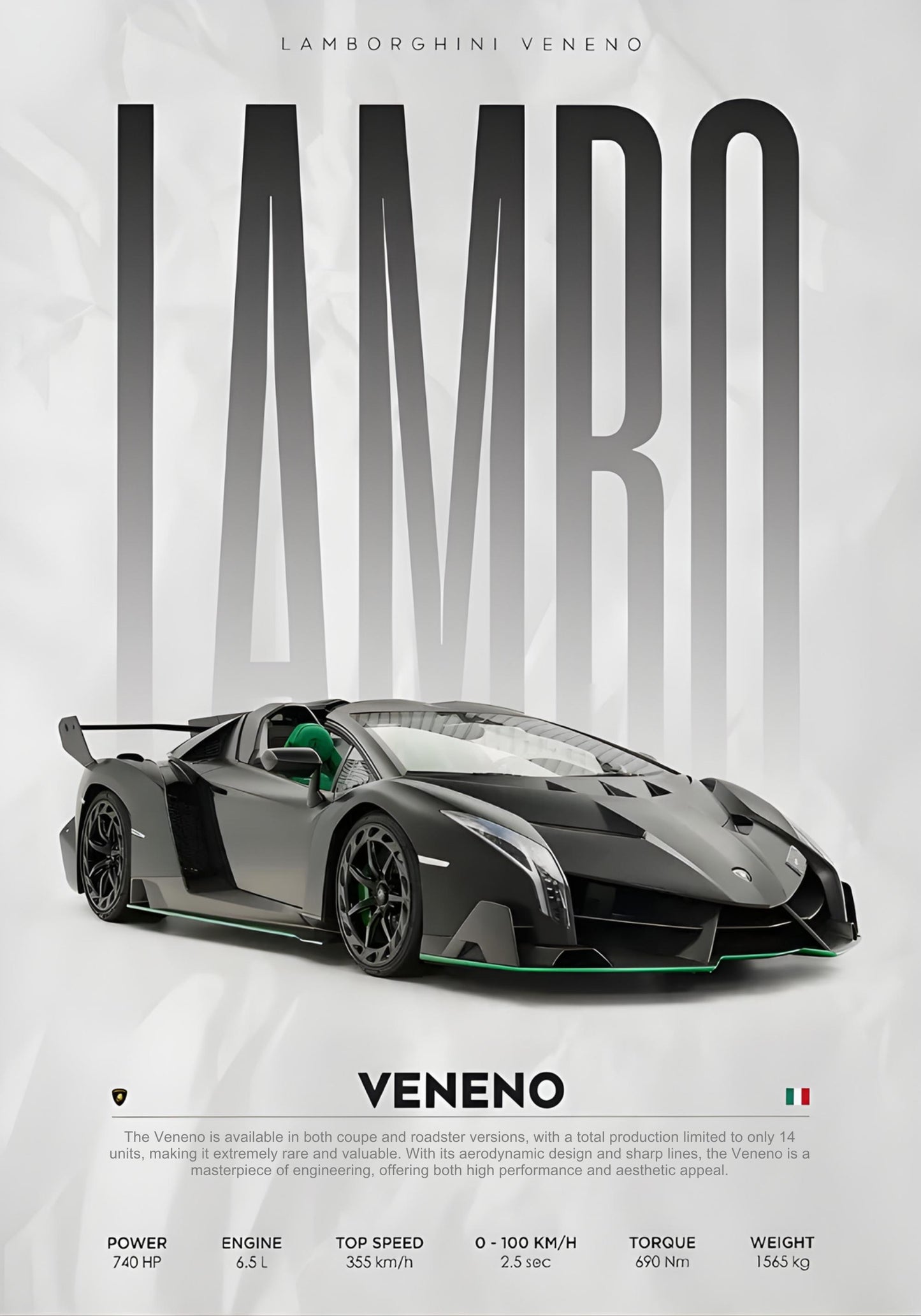 Lamborghini Veneno Huracan STO Countach Poster Hyper Car Leinwand Malerei Super Auto Druck Wand Kunst Bild Zimmer Home Decor Geschenke