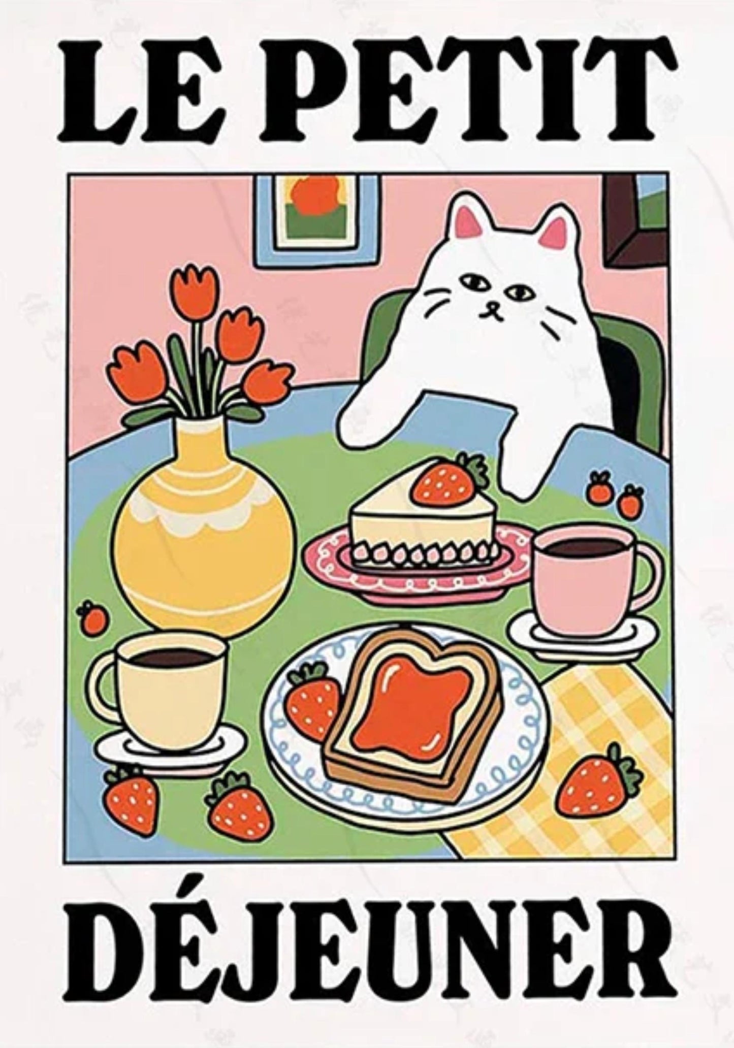 Kleine Katze | Le Petit Dejeuner | Retro-Küchenkunst