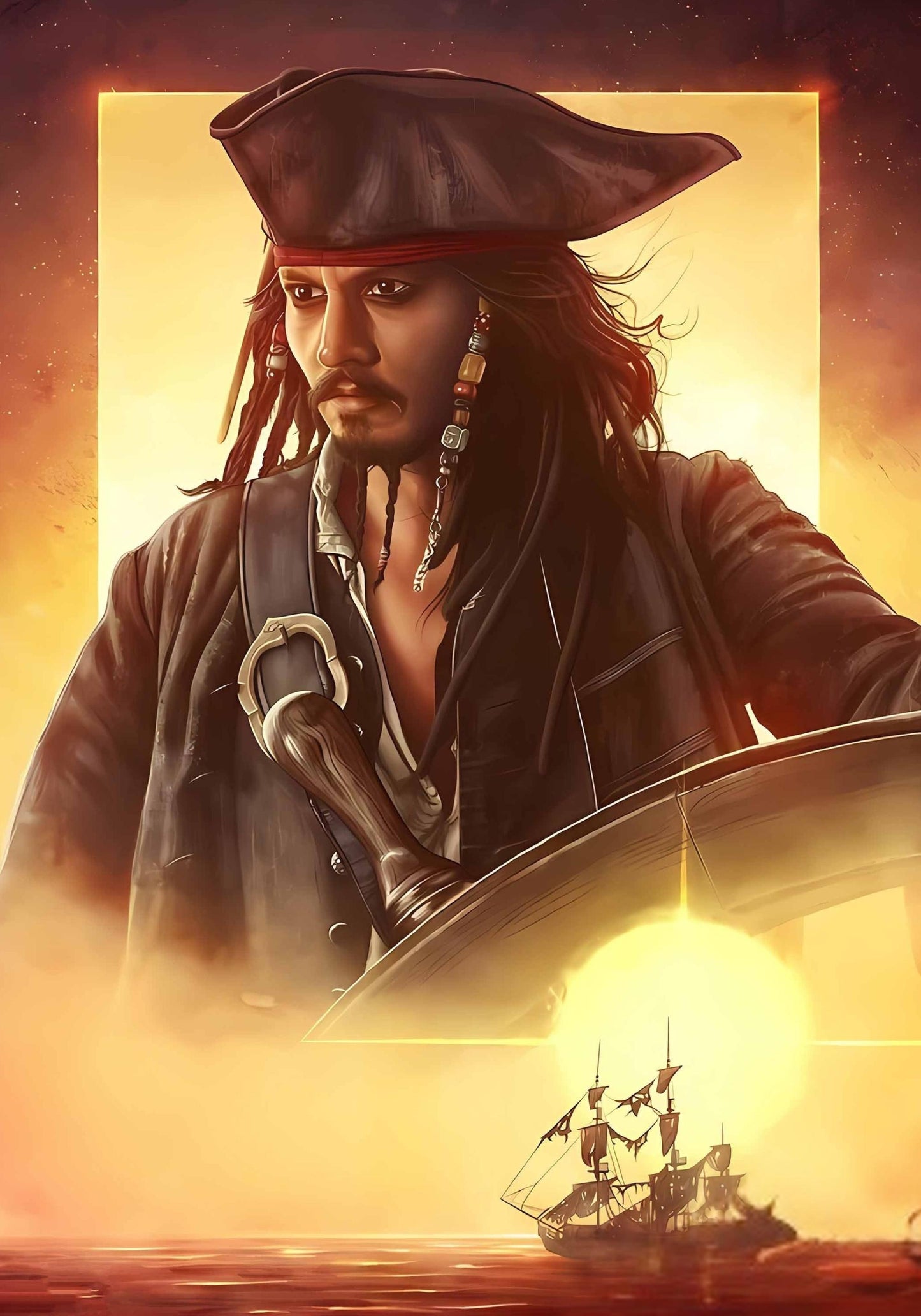 Captain Jack Sparrow #01 | Pirates Of The Caribbean | MOVIE POSTERS