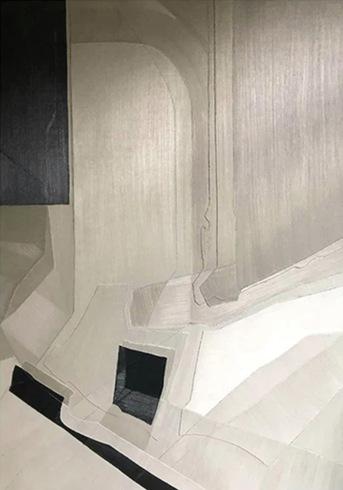 Konturen der Einsamkeit | Zeitgenössische Abstraktion | Minimalistisches Design