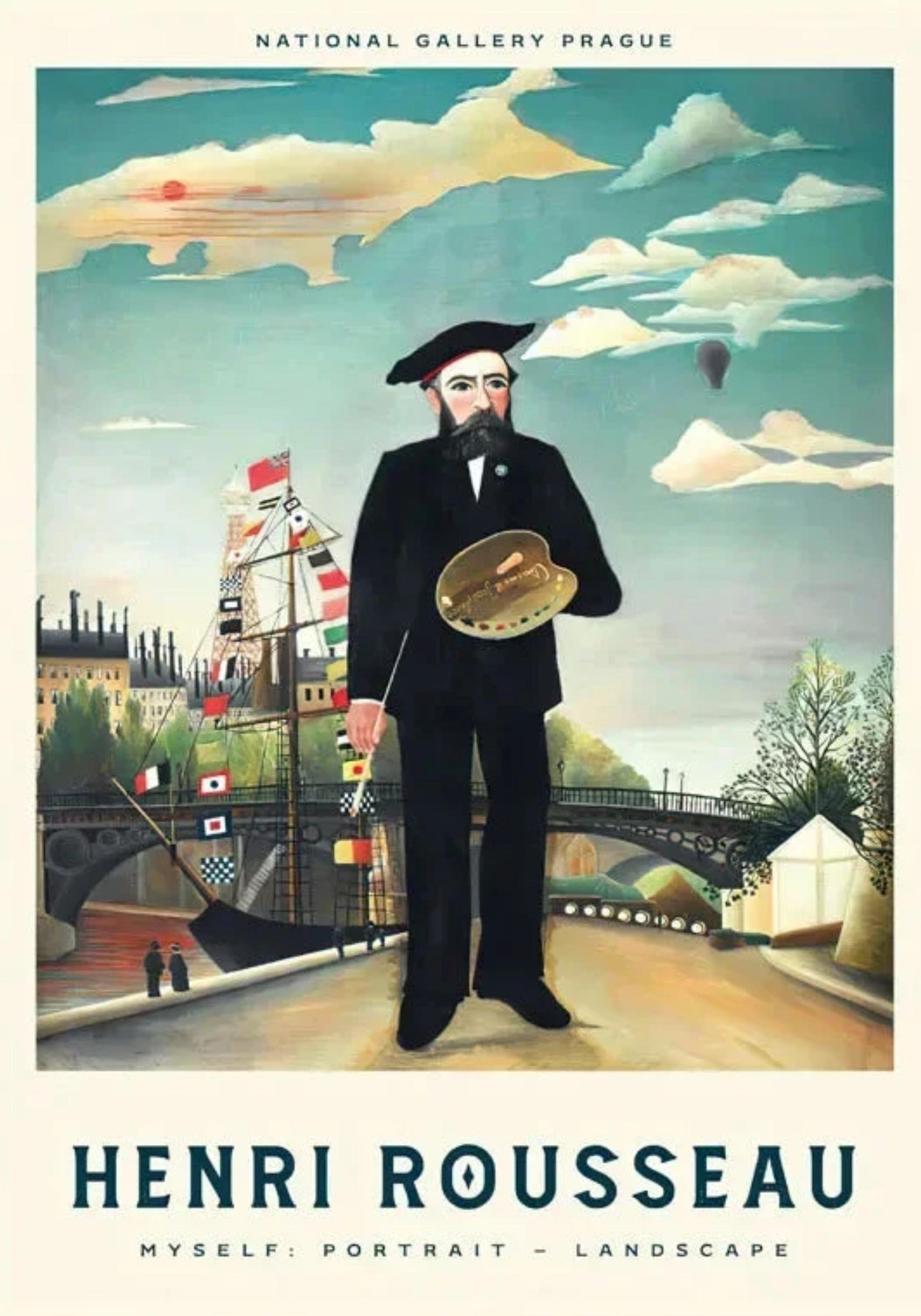 Henri Rousseau | Vintage-Selbstporträt
