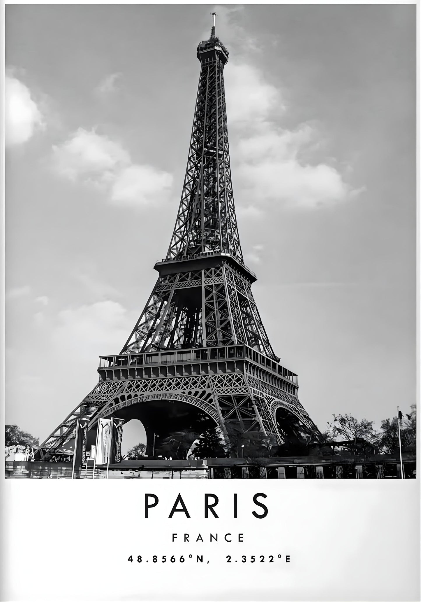 Eiffelturm-Poster | Ikonisches Wahrzeichen von Paris | Fängt den Pariser Charme ein | Wanddekoration in Frankreich
