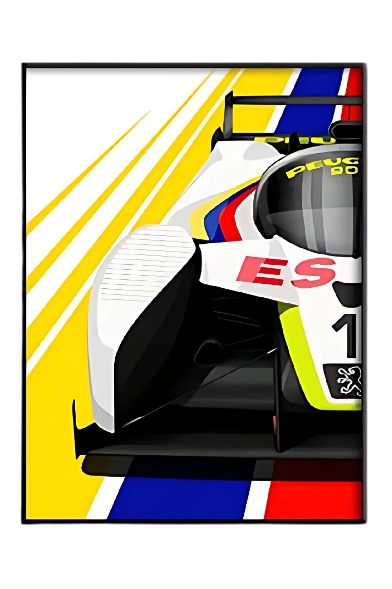 Modern | Vintage Racing Style Poster | Le Mans | Modern Race Car Art | Home Decor