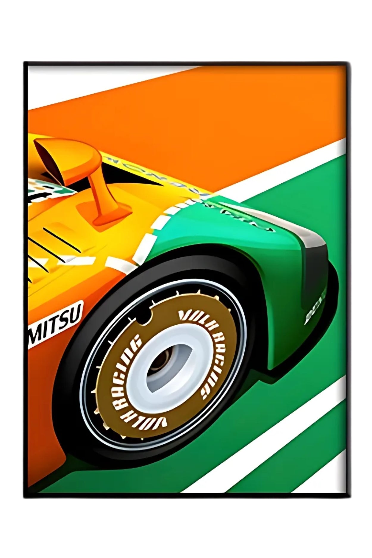 Modern Racing Poster | Vintage Racing Style | Le Mans Art Print | Home Decor Wall Art