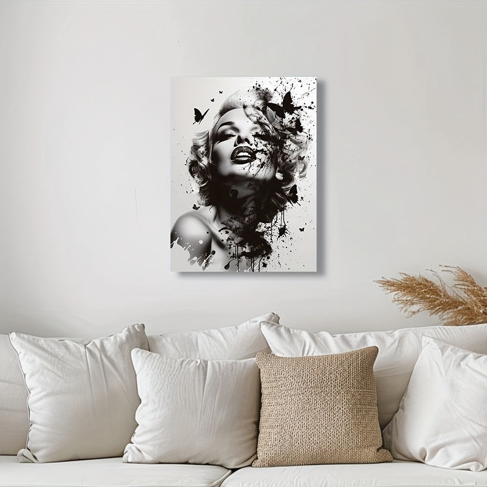Butterfly Marilyn Monroe | Wall Art Decor | Vibrant Colors | Iconic Style | Decorative Poster