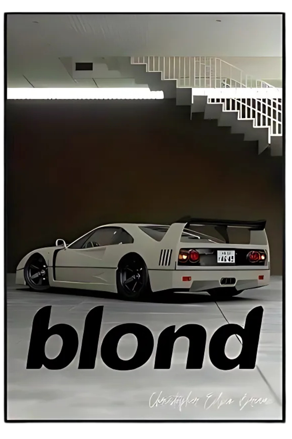Blond Musikalbum-Poster | Wandkunst-Dekor | Visueller Kunstwerkdruck | Haus & Garten | Geschenk für Musikliebhaber