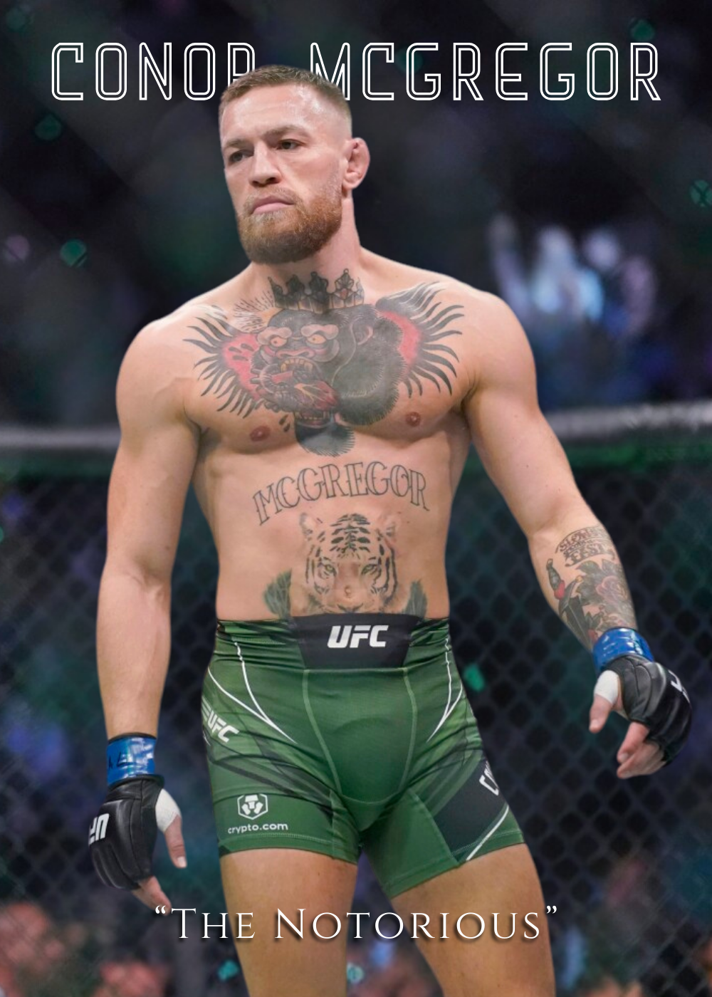 Conor McGregor UFC Poster The Notorious MMA Fighter Wall Art