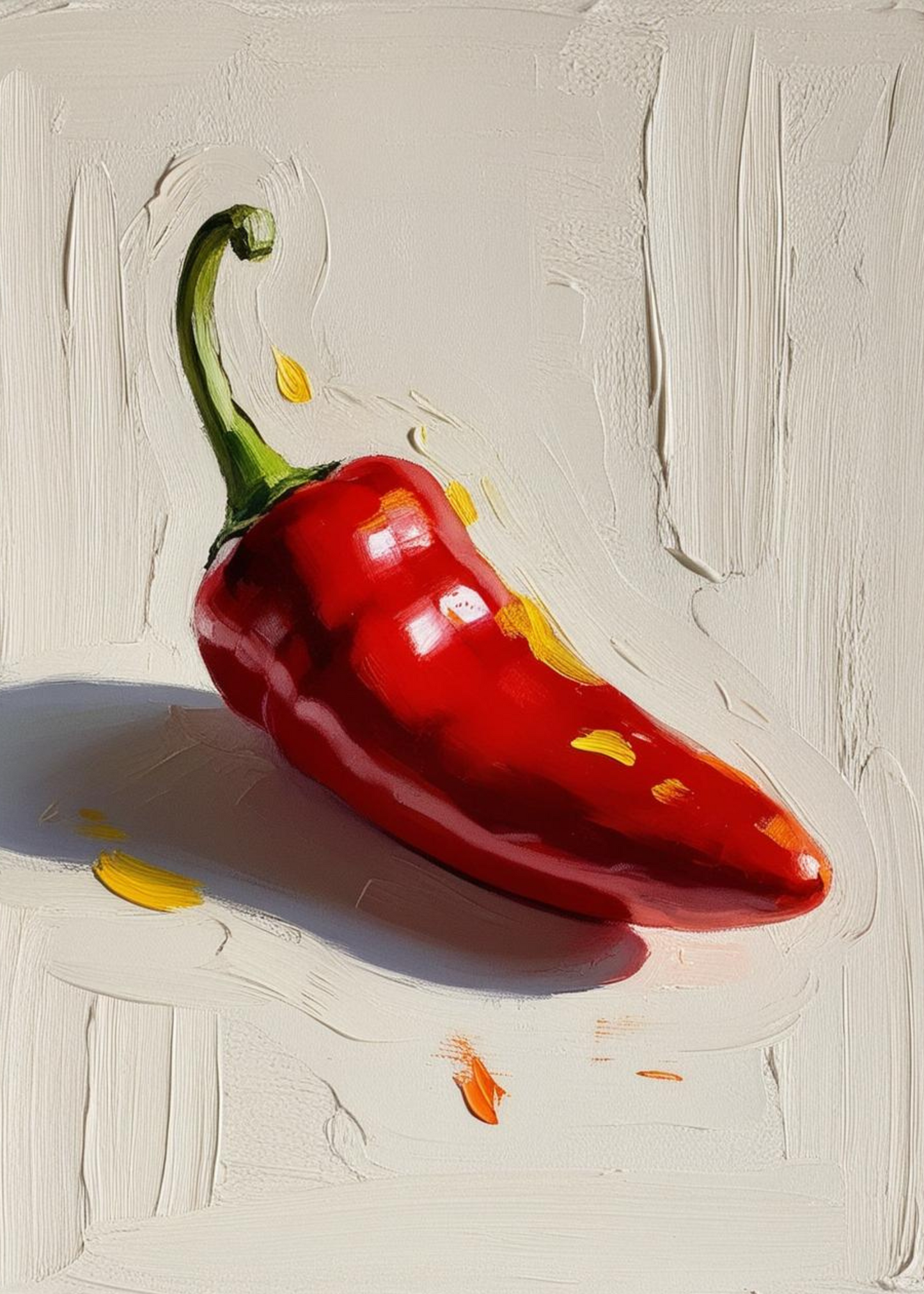 Colorful Pepper Illustration | Kitchen Wall Art | Vegetable Poster | Modern Home Decor | Foodie Gift | Botanical Print