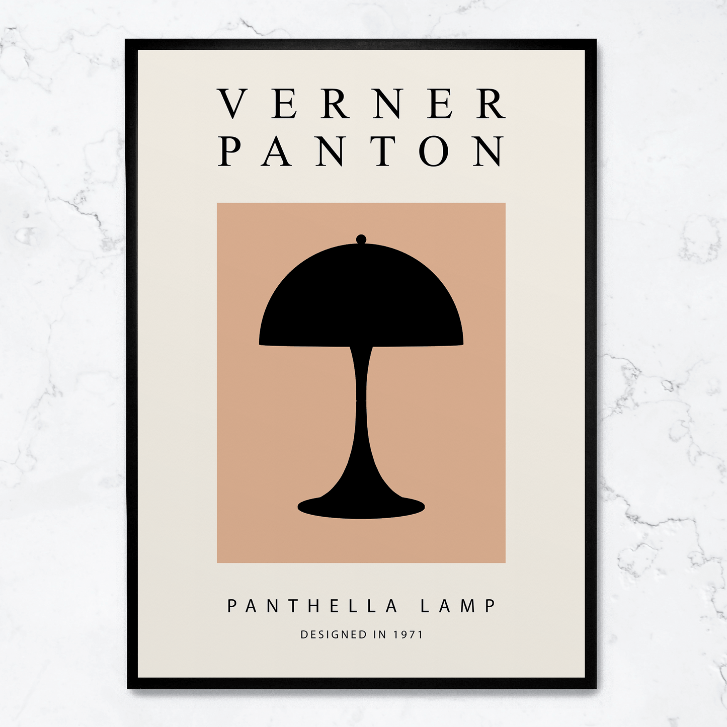Panthella Lamp Poster | Modern Home Decoration | Stylish Art Print | Perfect for Living Room or Office | Elegant Design