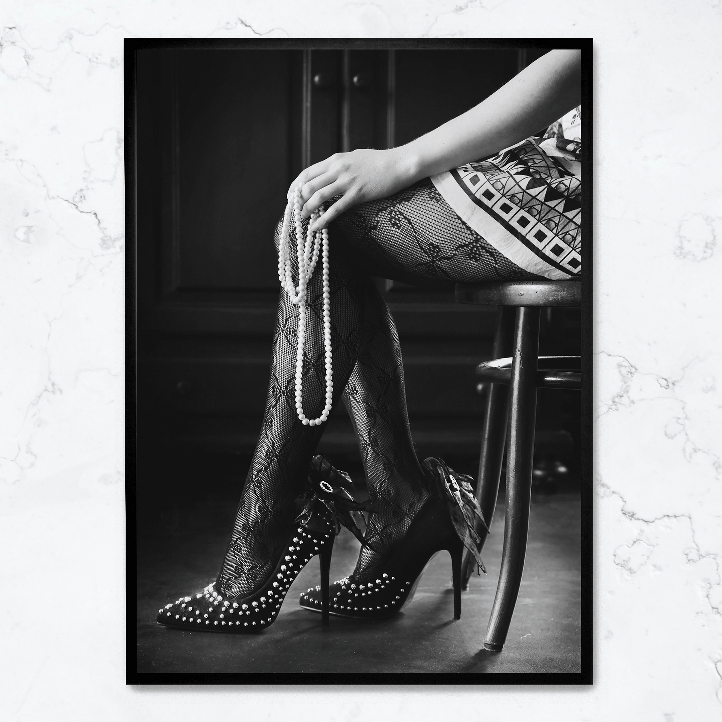 Elegant Woman in High Heels | Fashion Art Print Poster | Chic Wall Decor | Modern Home Design