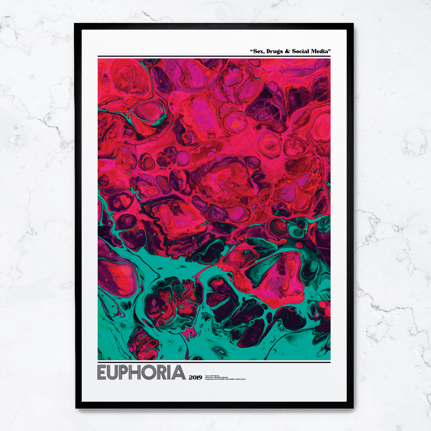Euphoria TV Series Poster | Iconic Visual Artwork | 2019 Edition | Home & Garden Decor