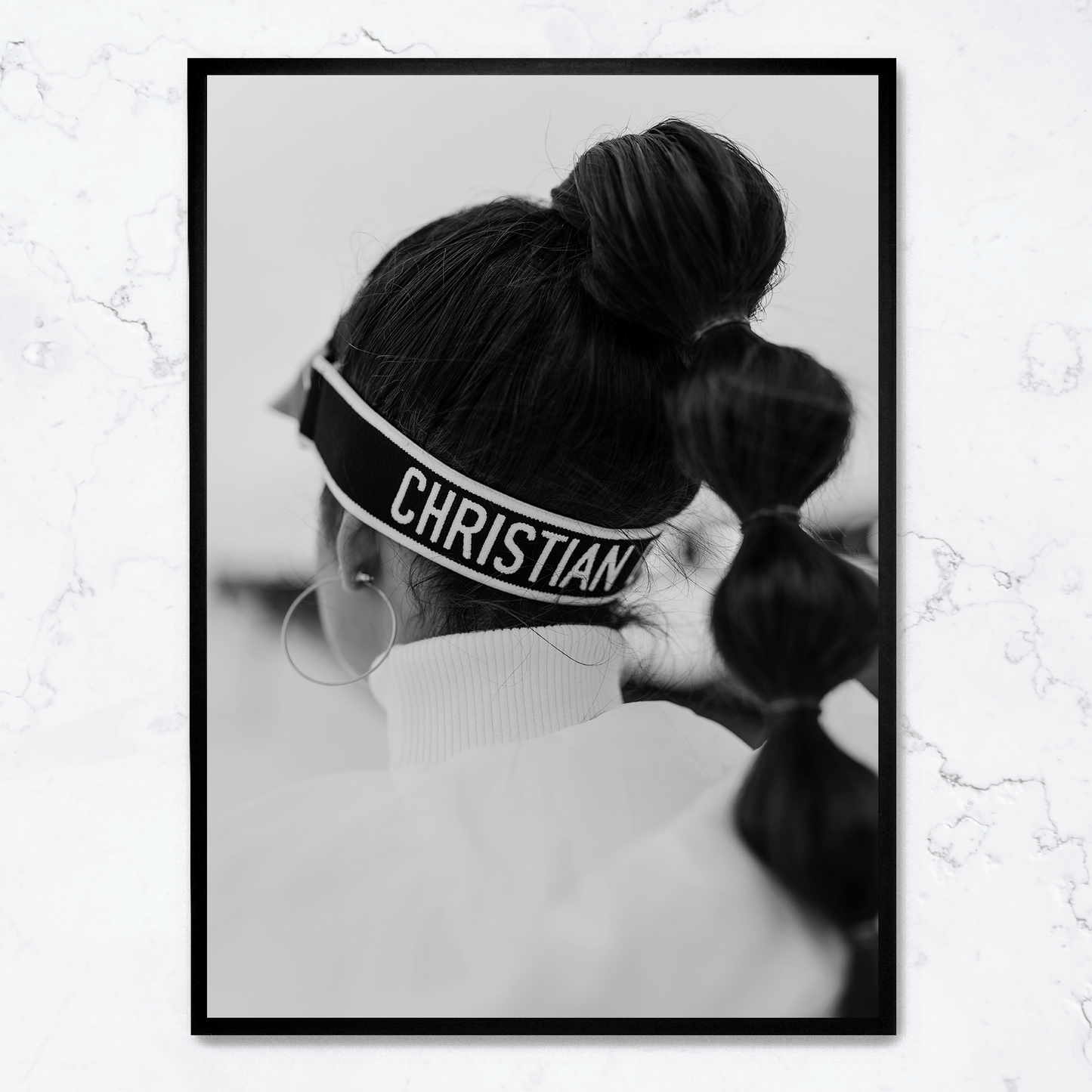 Dior Fashion Girl Poster | Modern Chic Wall Art | Designer Style Home Decor | Elegant Fashion Illustration | Stylish Visual Artwork | Perfect for Living Room or Bedroom Decor