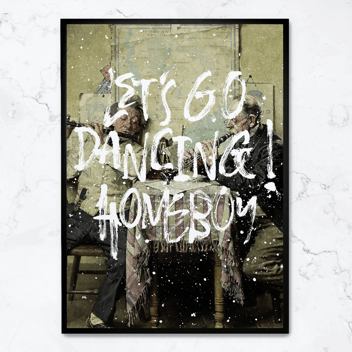 Let's Go Dancing Homeboy | Vibrant Art Print | Wall Decor Poster | Home & Garden Artwork