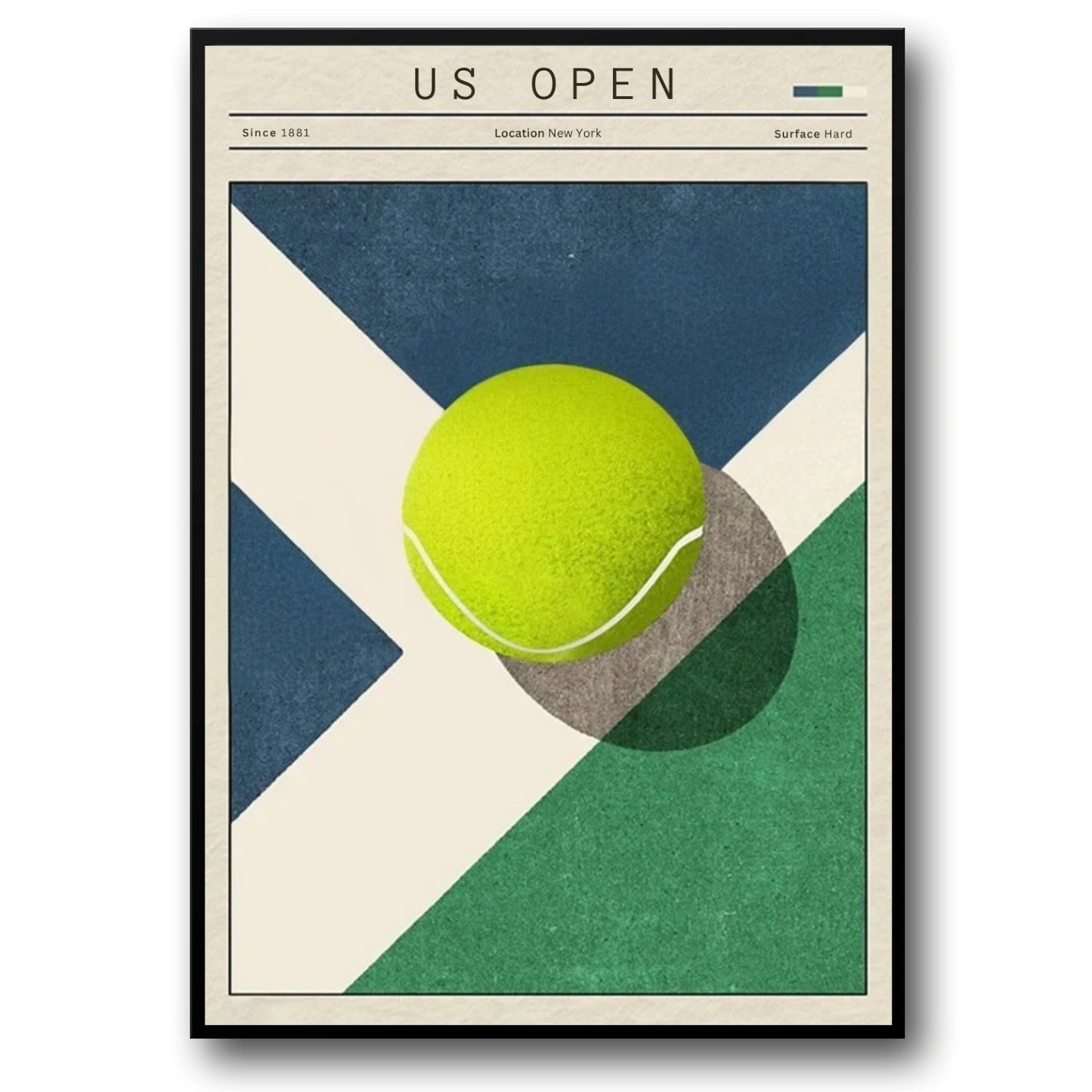 Tennis poster | Open Tournaments | Abstract Pop Art | US Open Vintage