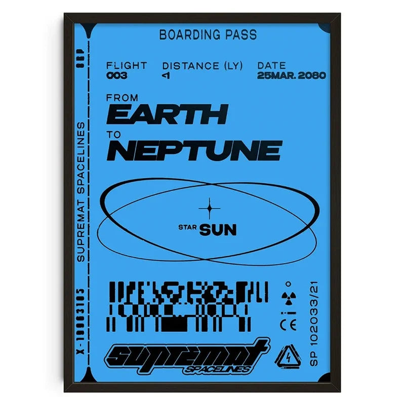 Abstraktes Vintage-Retro-Poster | Mid-Century-Wandkunst auf Leinwand für Wohnzimmer- und Schlafzimmer-Dekor | Klassischer Druck