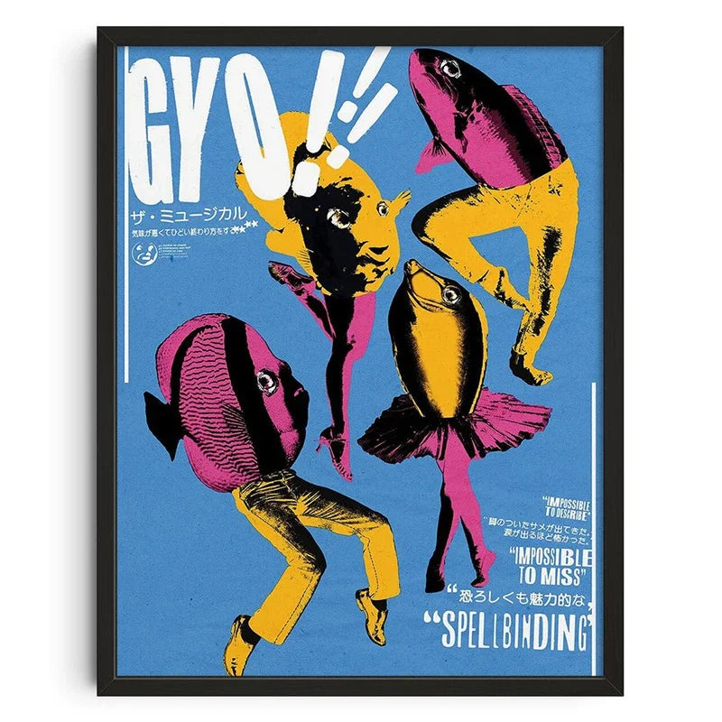 Vintage Mid Century Poster | Abstrakter Retro-Leinwanddruck | Klassische Wandkunst für die Wohnzimmerdekoration