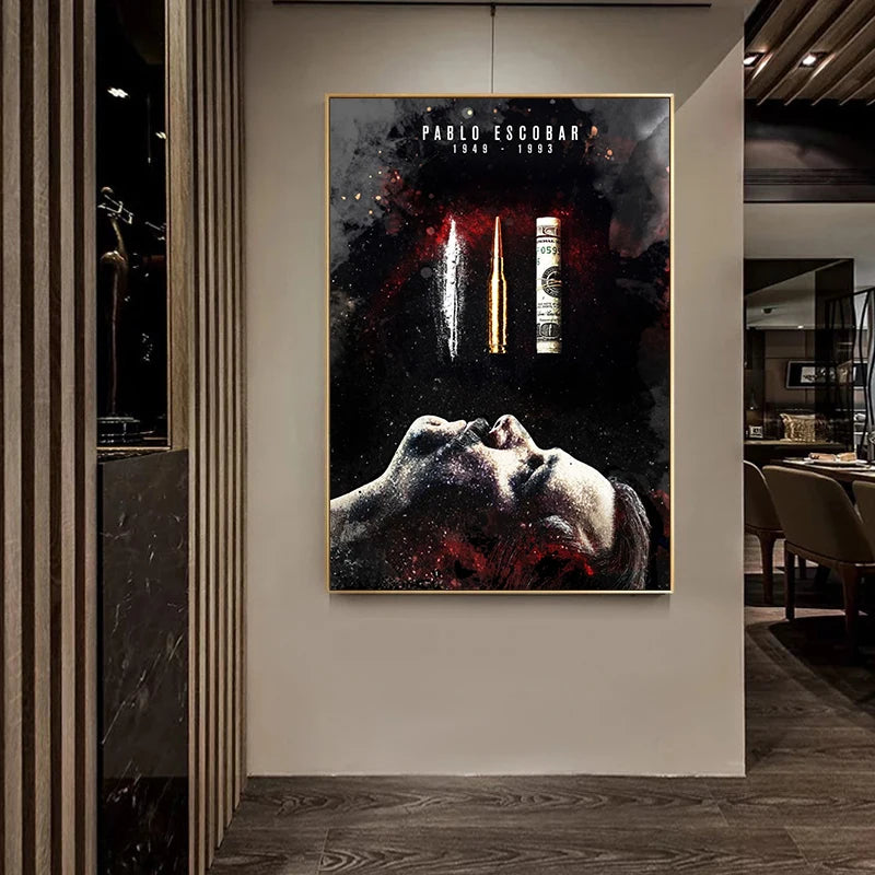 Pablo Escobar | Netflix Narcos | TV Series Art Print | Wall Decor Poster | Fan Art | Home Decor | Gifts for TV Show Lovers | Inspiring Wall Art