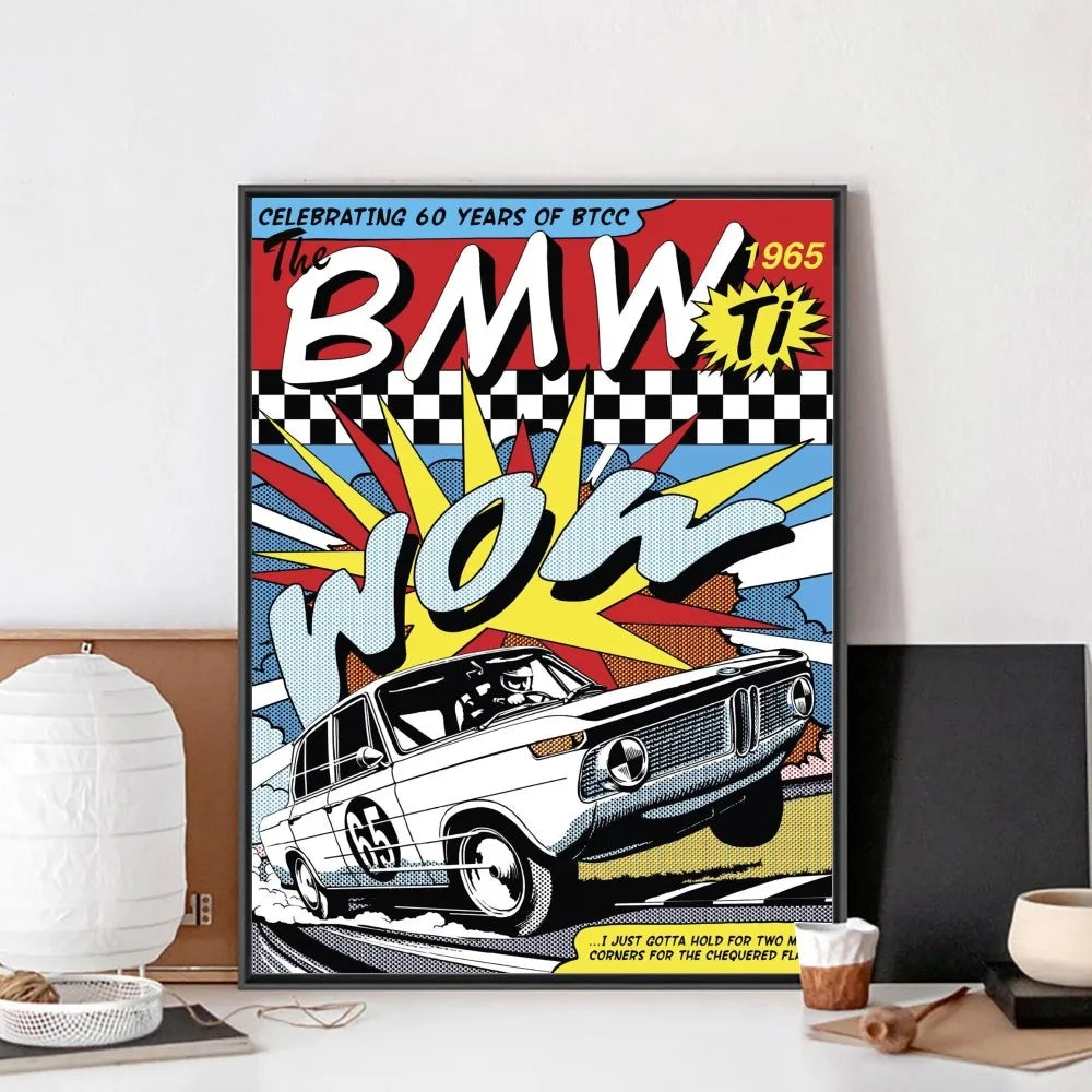 Vintage 80er Jahre Auto F1 Racing Kein Rahmen Poster Kraft Club Bar Papier Vintage Poster Wand Kunst Malerei Schlafzimmer Studie Aufkleber