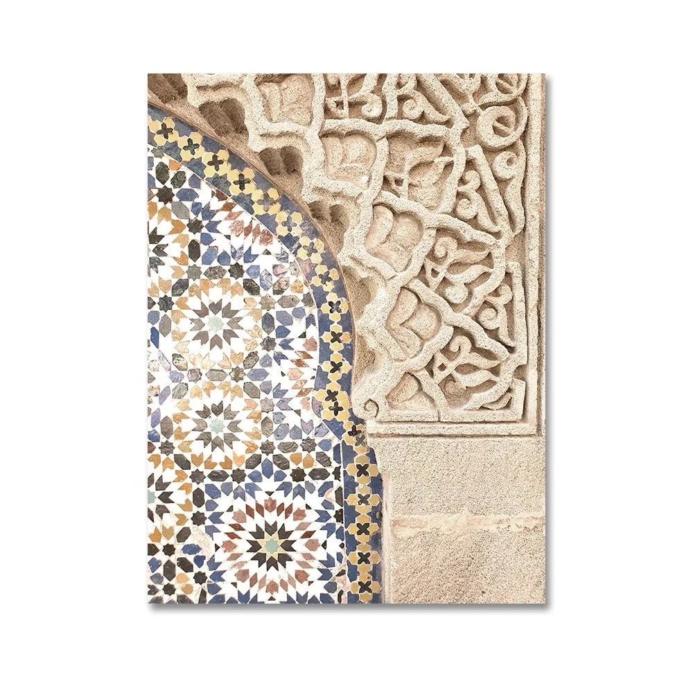 Harmony in Islamic Patterns Poster | Timeless Art Decor | Inspiring Design for Home & Garden | Faith-Inspired Artwork
