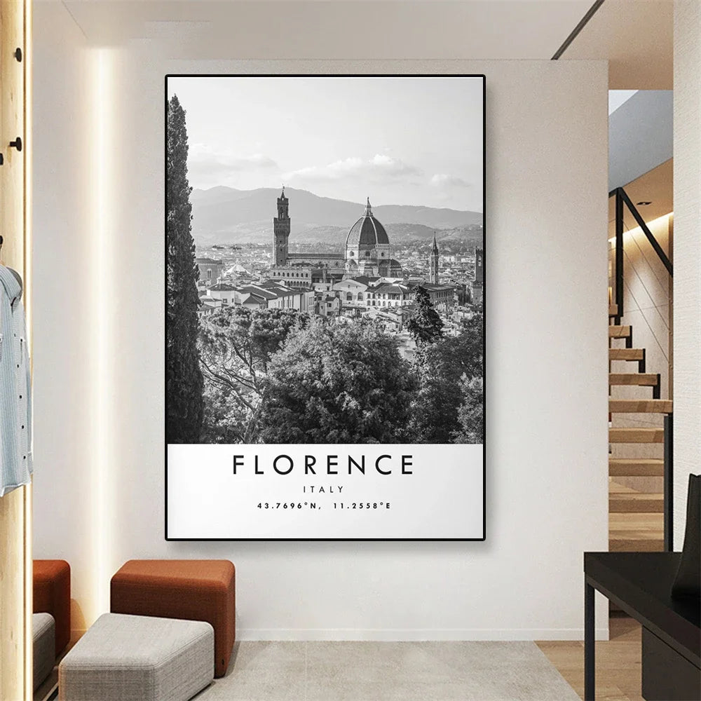 Florence | Wander Through Renaissance | Italy | Cityscape Poster | Wall Art Decor | Visual Artwork for Home & Garden