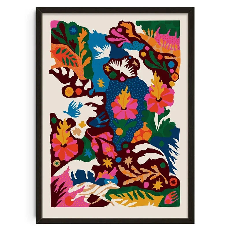 Vintage-Retro-Poster | Abstrakte Leinwandkunst | Wanddekoration aus der Mitte des Jahrhunderts | Wohndekor für Wohnzimmer und Schlafzimmer