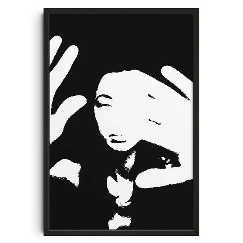 Abstraktes Vintage-Retro-Poster | Mid-Century Modern Leinwanddruck | Wandkunst für Wohnzimmer & Schlafzimmer