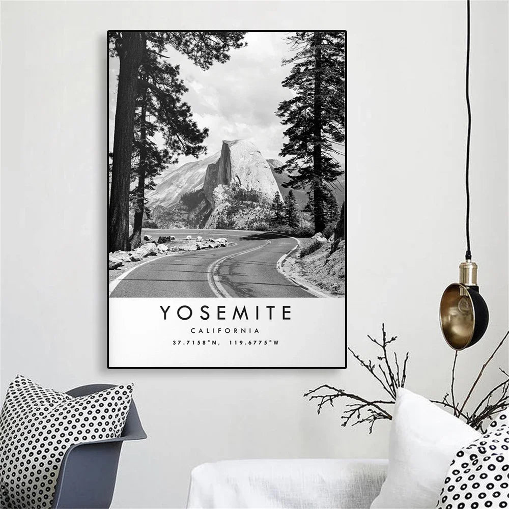 Half Dome Poster | Explore Yosemite National Park | Scenic California Landscape Art