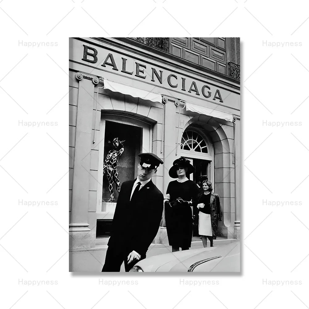 Balenciaga Poster | Luxury Designer Visual Artwork | Classic Elegance and Timeless Style Wall Art Decor