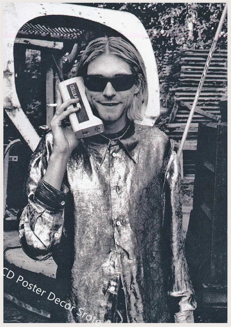 Kurt Cobain Ästhetisches Musikkunst-Poster | Rock and Roll DIY-Wanddekoration | Kunstwerk für Zuhause, Zimmer, Bar, Café