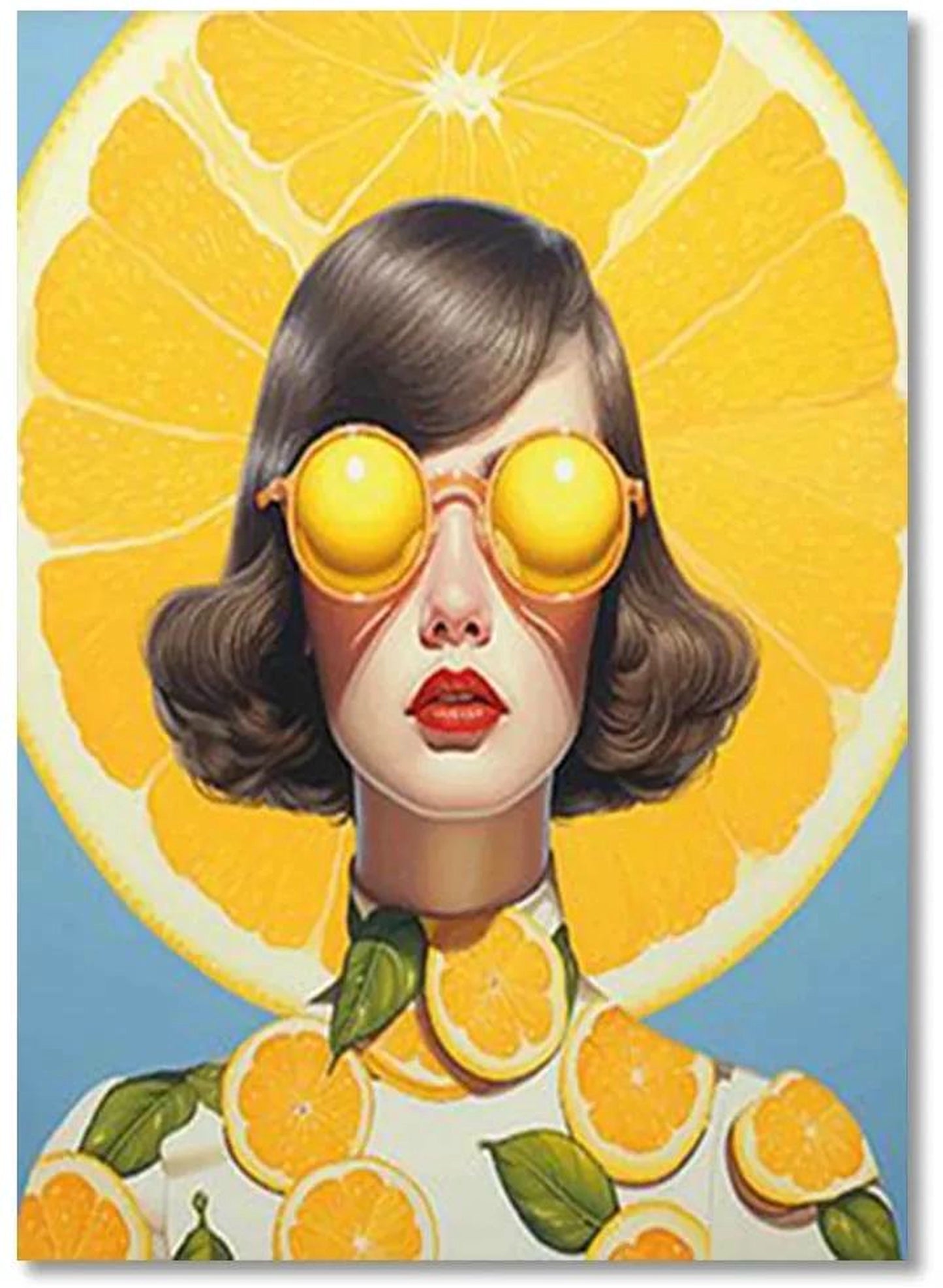 Orchard Dream Poster | Floral Female | Flower Hat Art | Mind Blossoms | A Woman's Nature Decor