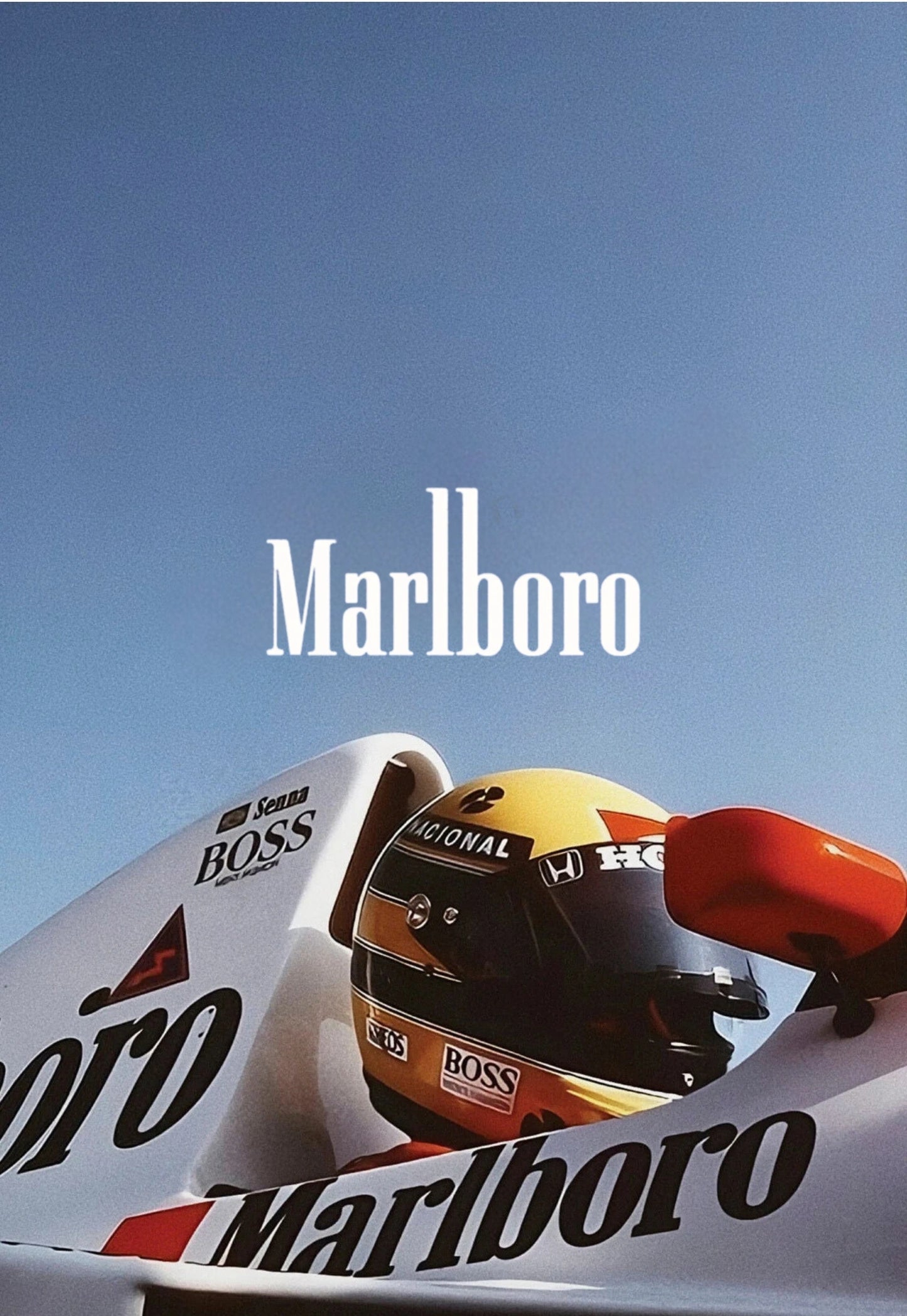 Vintage-Poster des Formel-1-Grand-Prix von Monaco | McLaren | Ayrton Senna Racing Art | Klassisches F1-Motorsport-Dekor