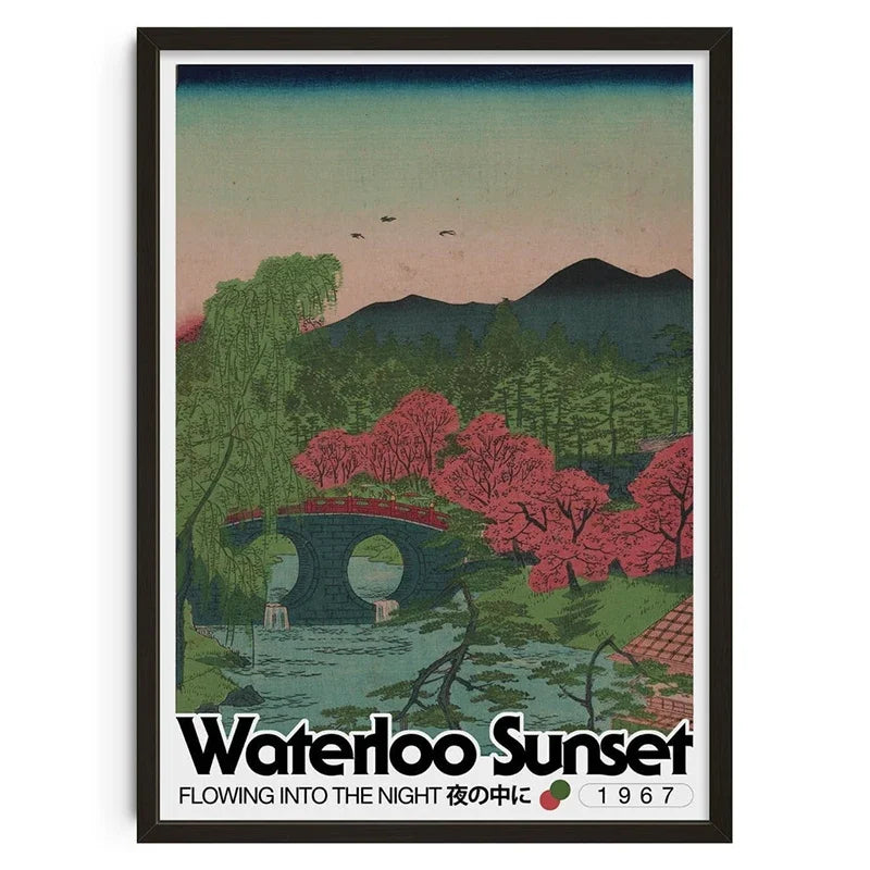 Vintage Retro Leinwanddruck | Abstrakte Wandkunst aus der Mitte des Jahrhunderts | Wohnzimmer- und Schlafzimmerdekor | Poster