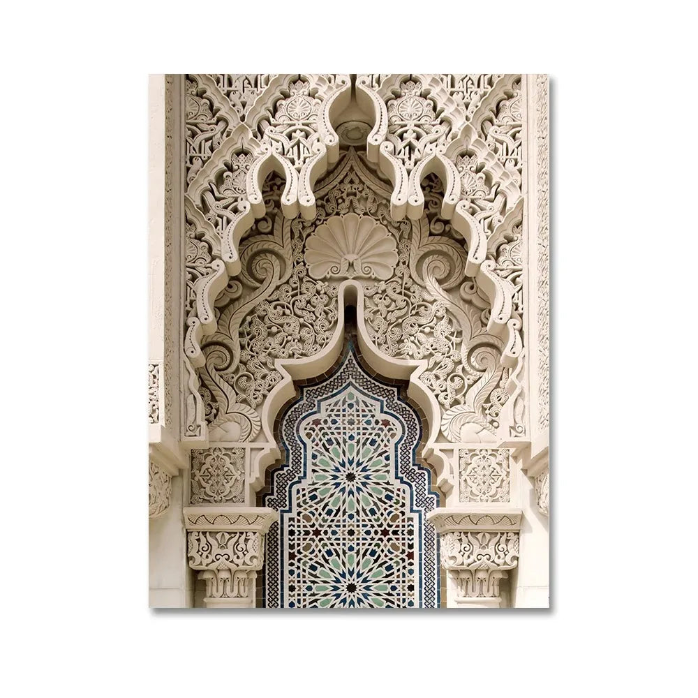 Islamic Arches Poster | Intricate Art Design | Inspiring Faith | Timeless Wall Art Decor