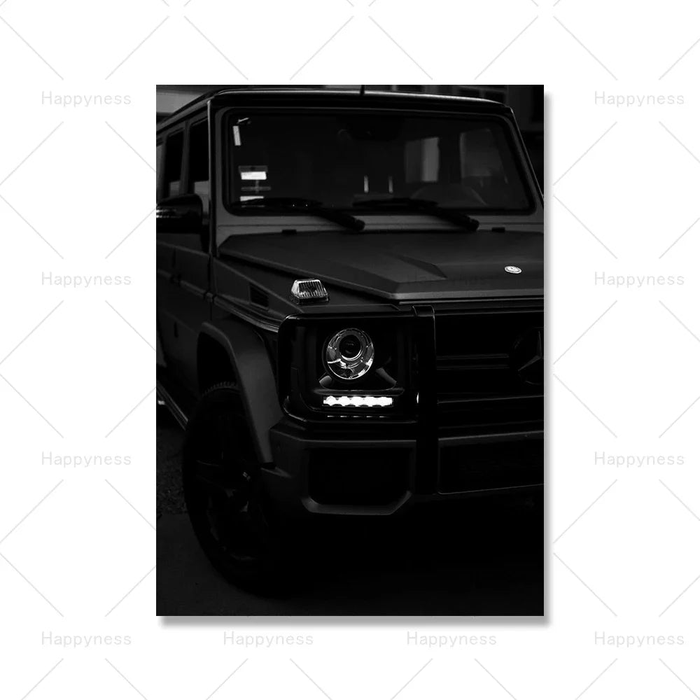 Mercedes Benz G500 Poster | Classic Elegance and Timeless Style | Luxury Designer Print | Home Decor