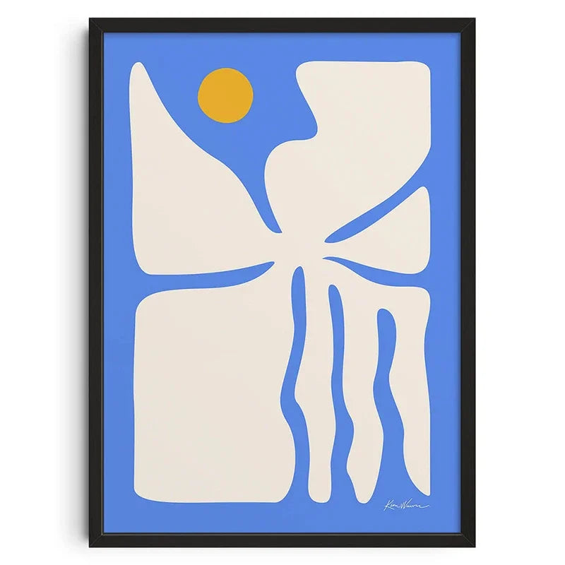 Vintage-Kunstwerk-Poster | Abstrakter Retro-Leinwanddruck | Mid-Century Modern Dekor | Wandkunst für Wohnzimmer und Schlafzimmer