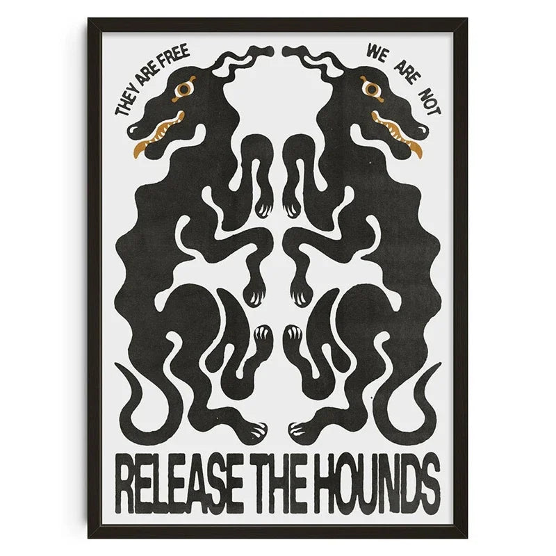 Abstrakte Vintage-Leinwand | Wandkunst aus der Mitte des Jahrhunderts | Wohndekor | Klassisches Retro-Poster für Wohnzimmer und Schlafzimmer