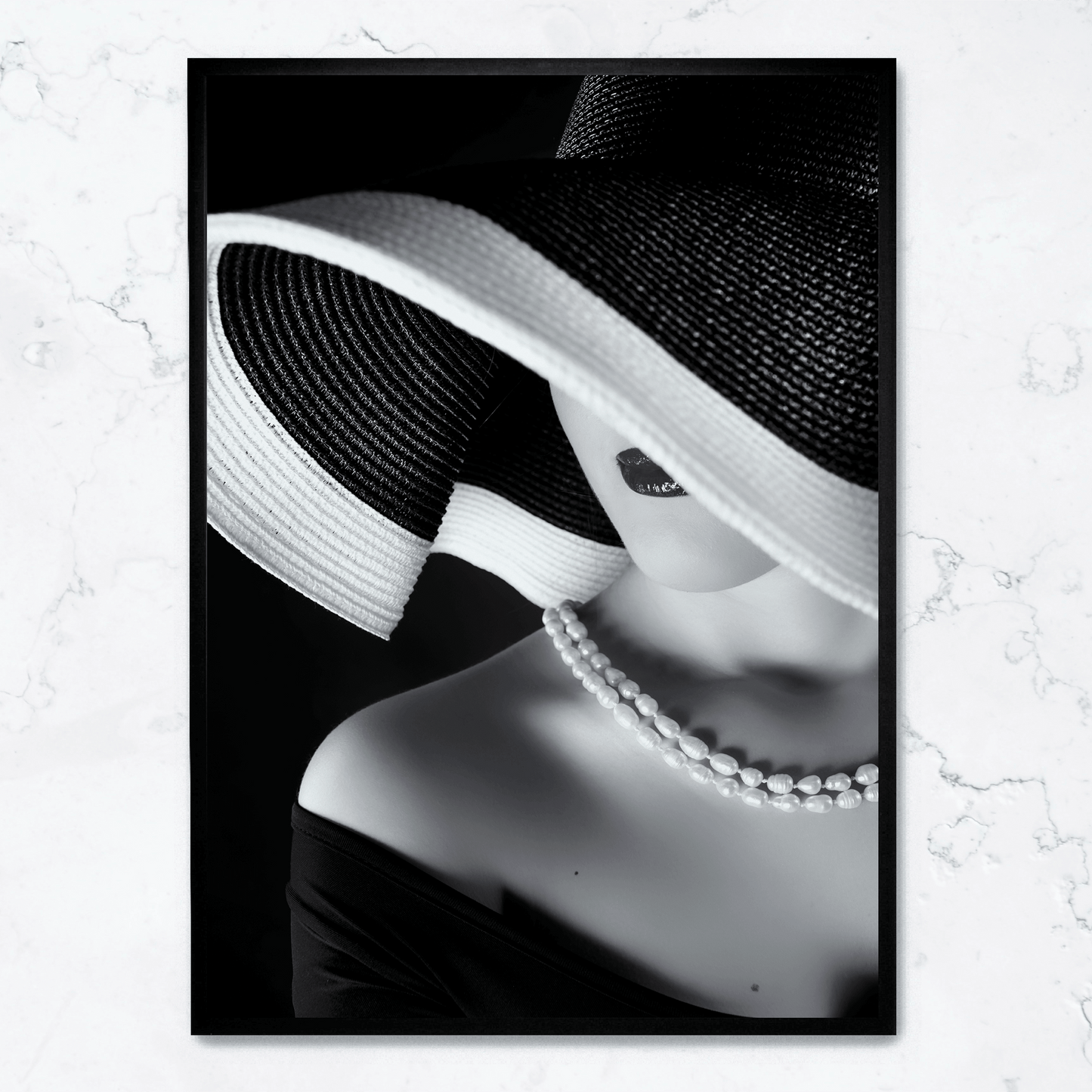 La Femme au Chapeau | Elegant Woman with Hat Art Poster | Fashion-Inspired Vintage Wall Art Decor | High-Quality Print | Home & Office Decor
