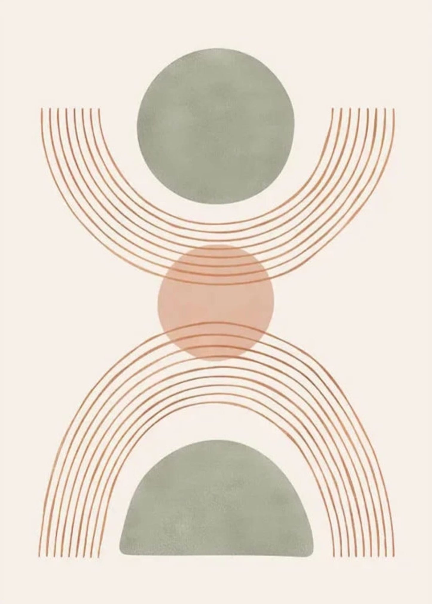 Balanced Abstract Art | Modern Geometric Design Poster | Wall Decoration for Home & Office Decor