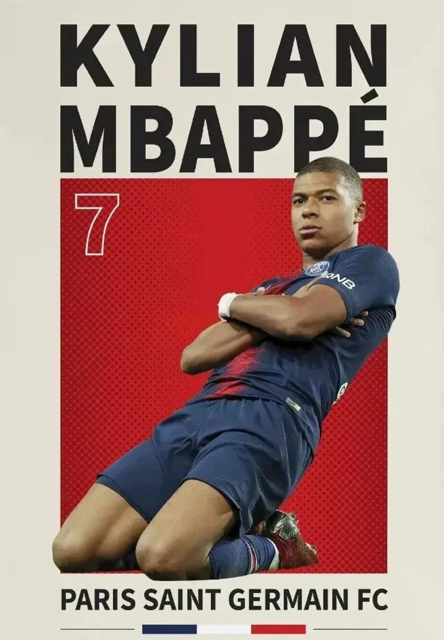 Kylian Mbappé #7 | Fußballstar-Artwork