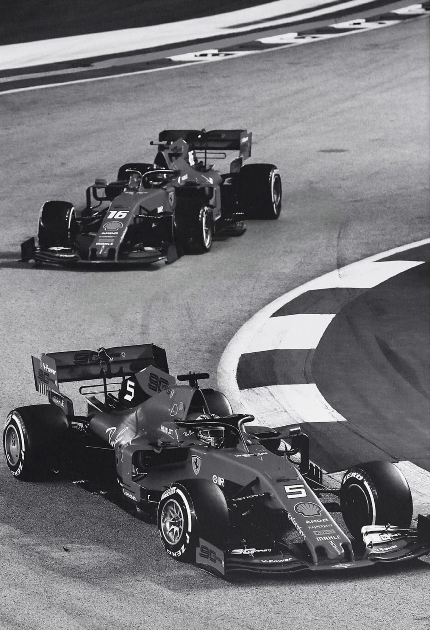Poster | Schwarz-weißer Vintage-Rennwagen | F1 Monaco Sportklassiker | Leinwand-Wandkunst | Wohndekoration