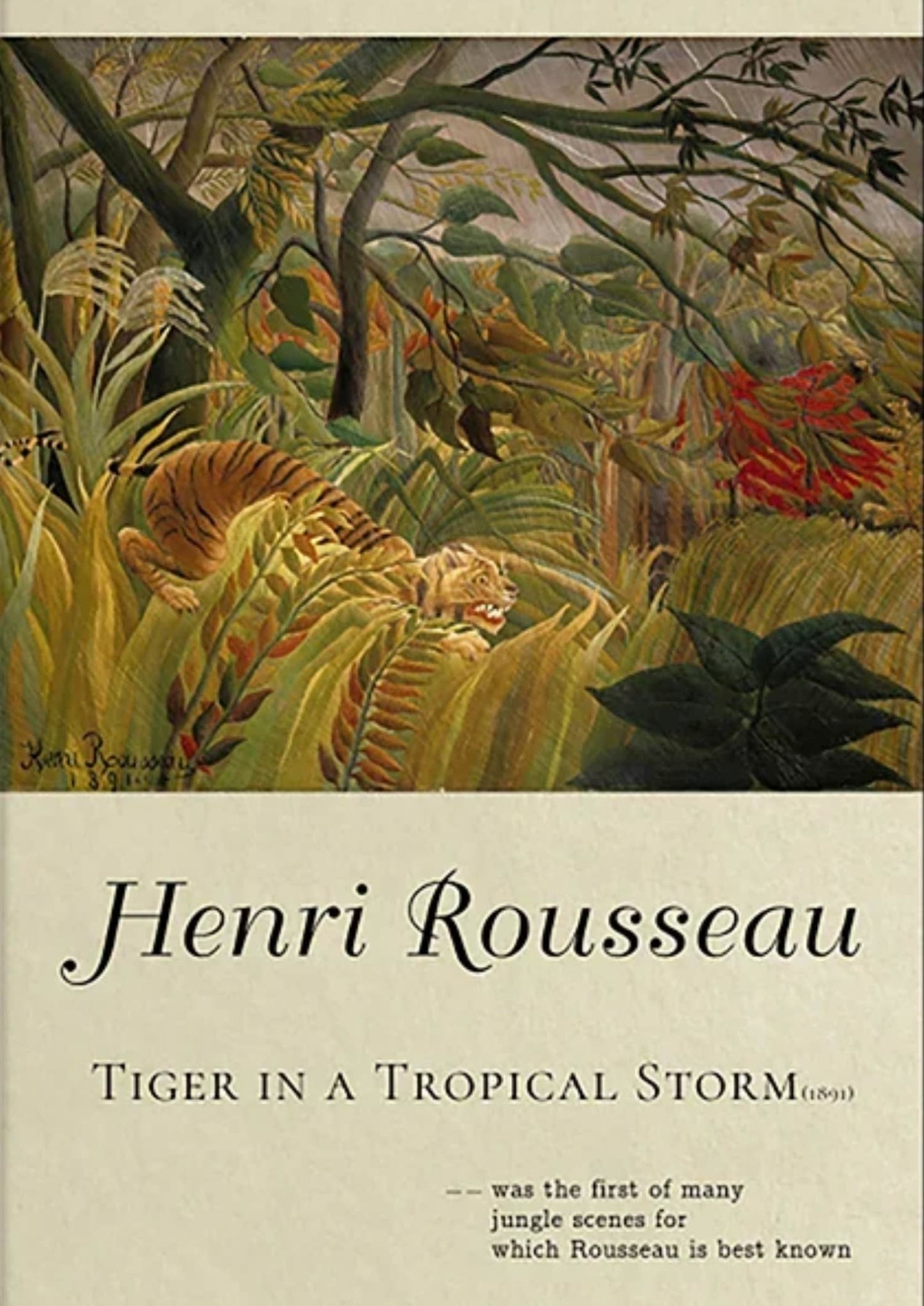 Henri Rousseau | Tijger in een Tropische Storm | Jungle Kunstwerk