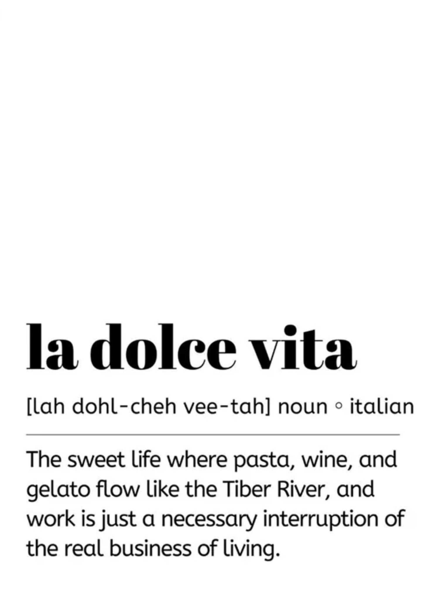 La Dolce Vita | Vintage italienische Kunst