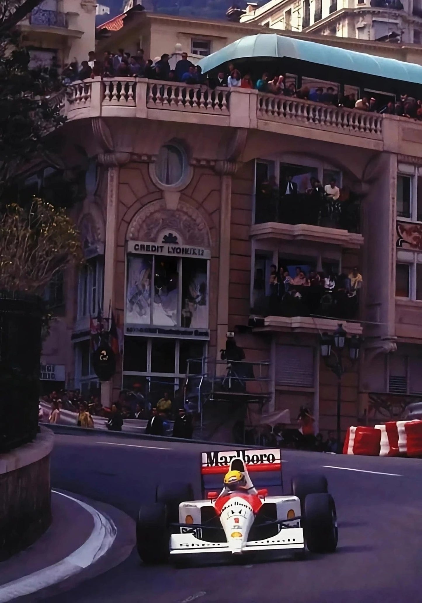 Formel 1 von Monaco | Grand Prix von Monaco | F1-Rennplakat | McLaren MP4/8 | Ayrton Senna | Großer Preis von Monaco 1993