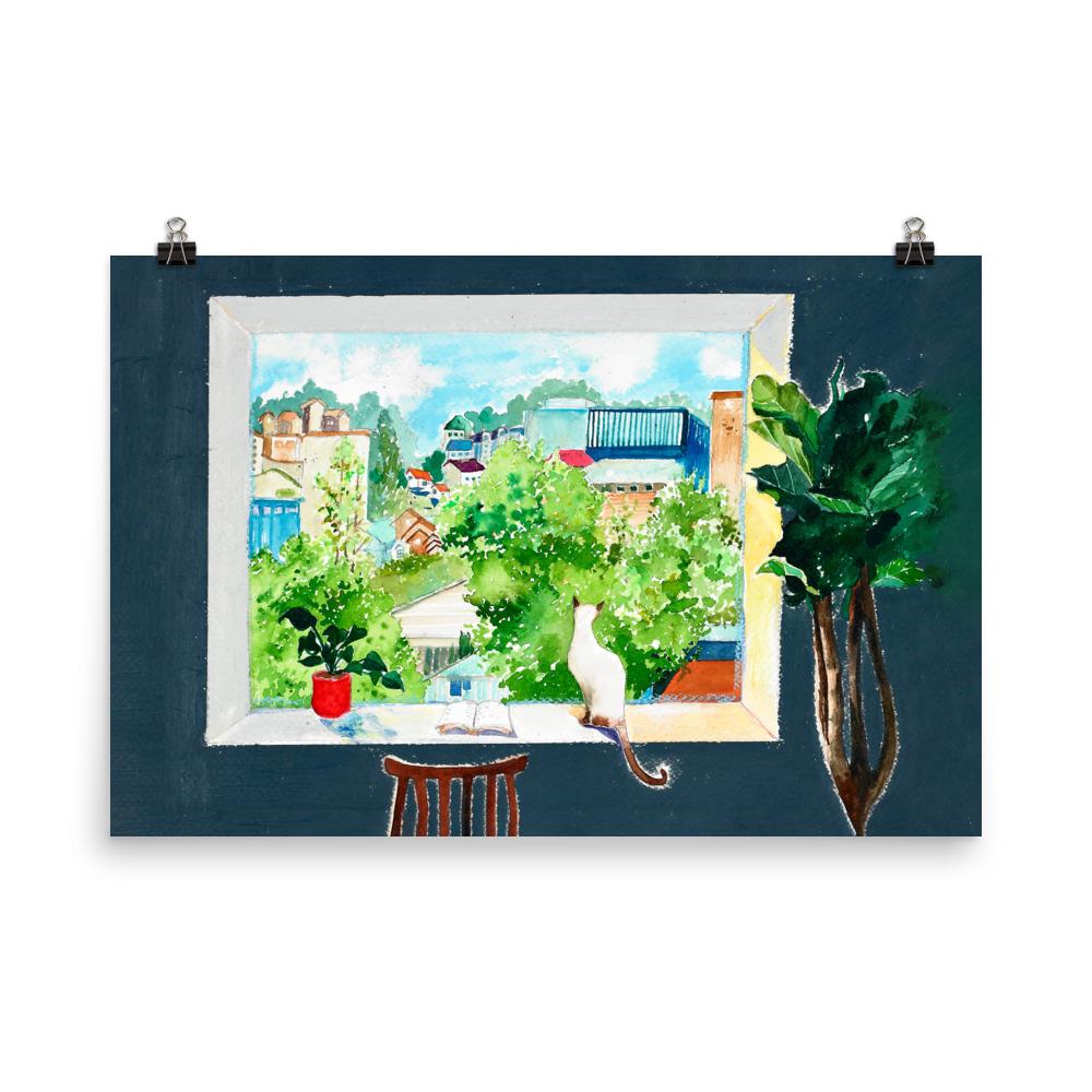 Die Katze, die Liebesgeschichten liest - Poster