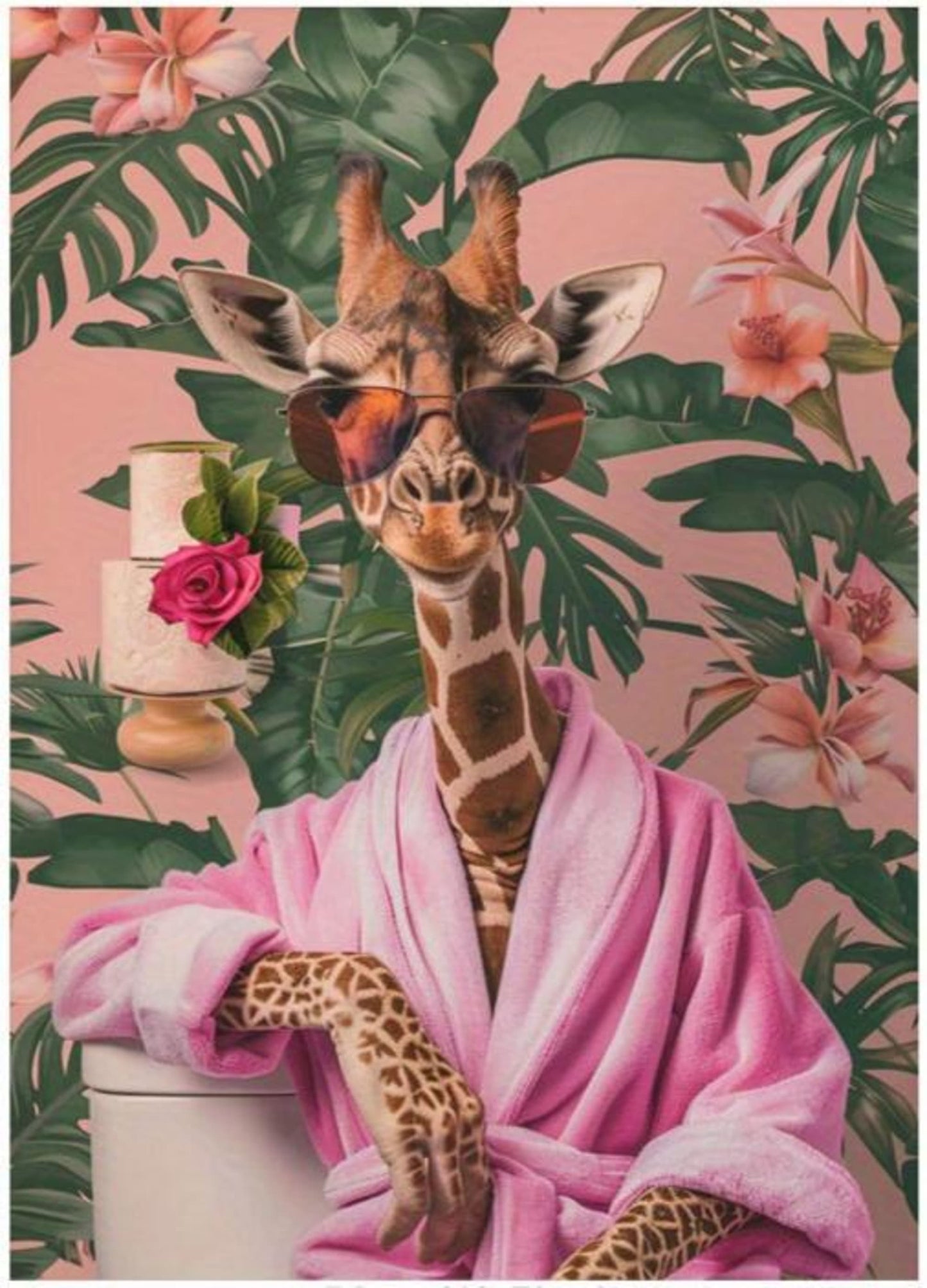 Koninklijke Giraffe | Punk Dier Kunst
