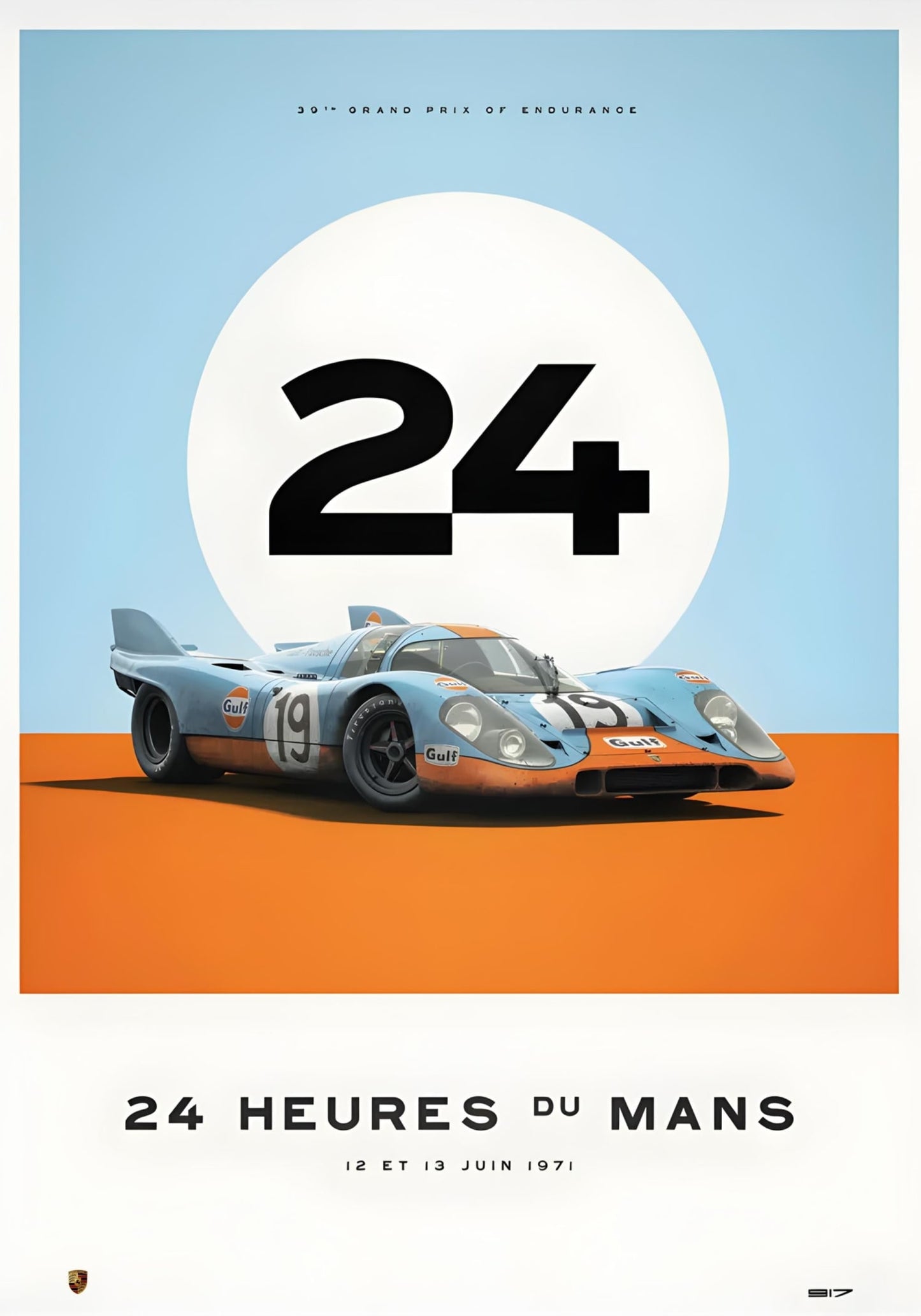 12. und 13. Juni 1971 | 24 Stunden du Mans | Vintage-Rennkunstwerk